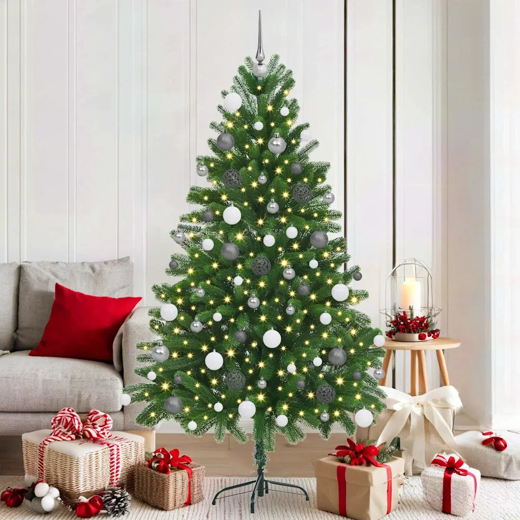 Albero di Natale con 300 LED con supporto Verde 180 cm PE 3396330