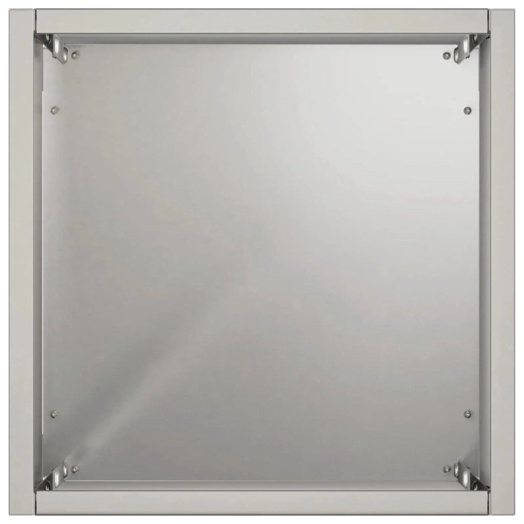Vaso da giardino Argento 20 x 20 x 75 cm Acciaio Inox 8005324