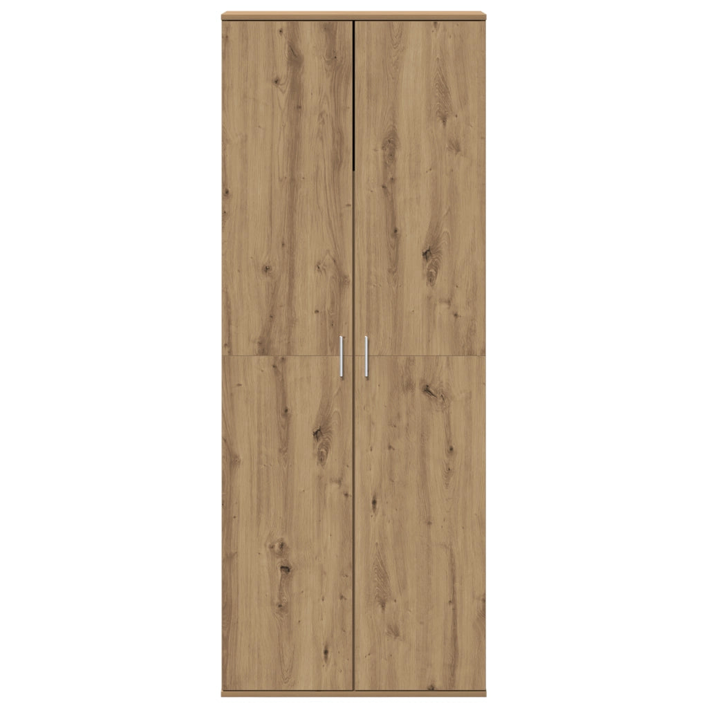Highboard Rovere Lavorato a Mano 70x35x180 cm Legno Ingenerizzato