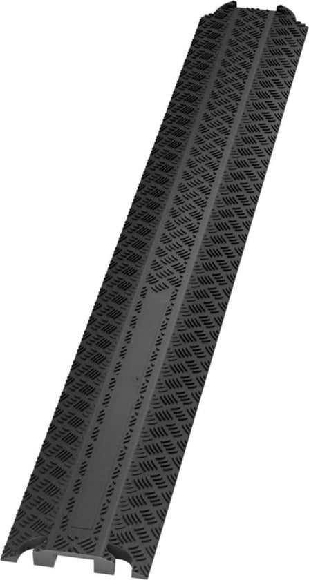 Doppio canale - Scatola cavo - Doccia cavo - 2 pezzi - 100 cm - Nero