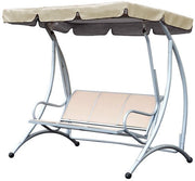 Cuscino da giardino in tessuto UV resistente, impermeabile e impermeabile, dimensioni 190*132*15cm, colore Beige