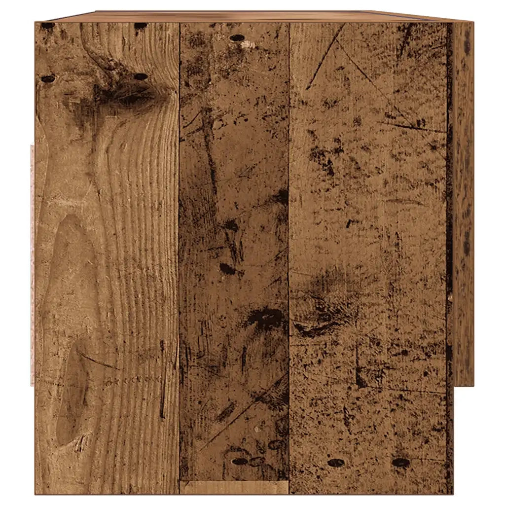 Armadio in Legno Vecchio 100x32,5x35 cm in Legno Multistrato 856616
