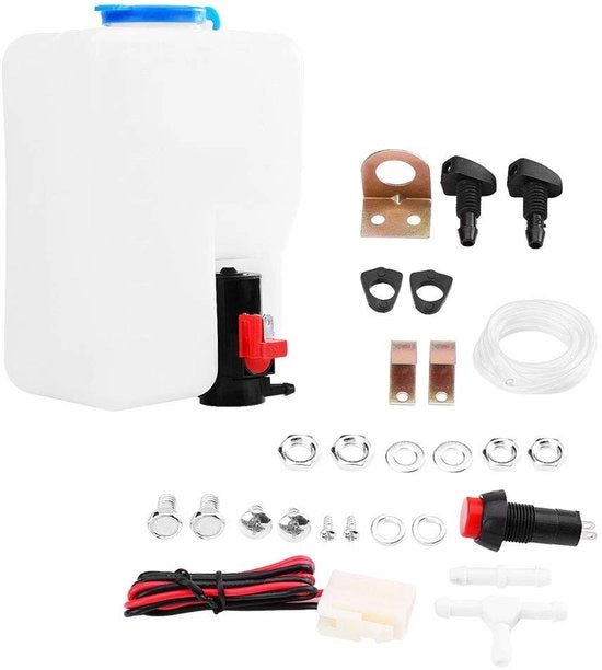 Sistema di irrigazione per veicoli - Liquido per irrigazione - Kit di pulizia - Pompa - Serbatoio - 12V per veicoli classici