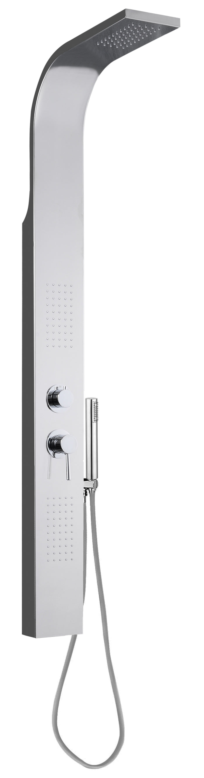 Colonna Doccia Idromassaggio Getto Frontale in Acciaio Inox Crio ASP