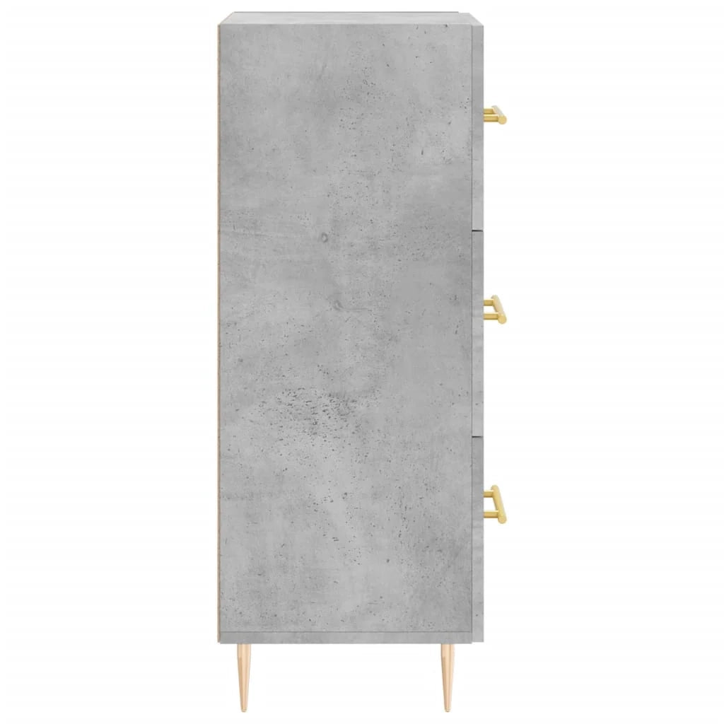Buffet credenza cassettiera armadio mobile contenitore organizer per cucina soggiorno salotto 34,5 x 34 x 90 cm legno ingegnerizzato grigio 02_0031910