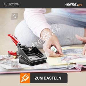 Taglierina per fototessere 50 x 50 mm, Fustellatrice manuale per taglio foto in formato fototessera, con manico ergonomico