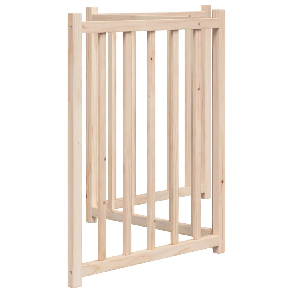 Cancello per Cani Pieghevole 3 Pannelli 150 cm Massello Abete CFW5416503