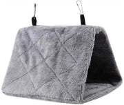 Soggiacollo per uccelli - Soggiacollo portatile - Tela di velluto morbido - Divertimento invernale - Comodo - Riduce lo stress - Nido per uccelli