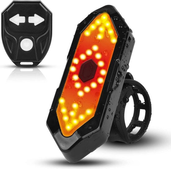 Indicatore di Direzione Bicicletta - Fari di Emergenza - Fari di Emergenza a Radiofrequenza - Illuminazione per Bicicletta