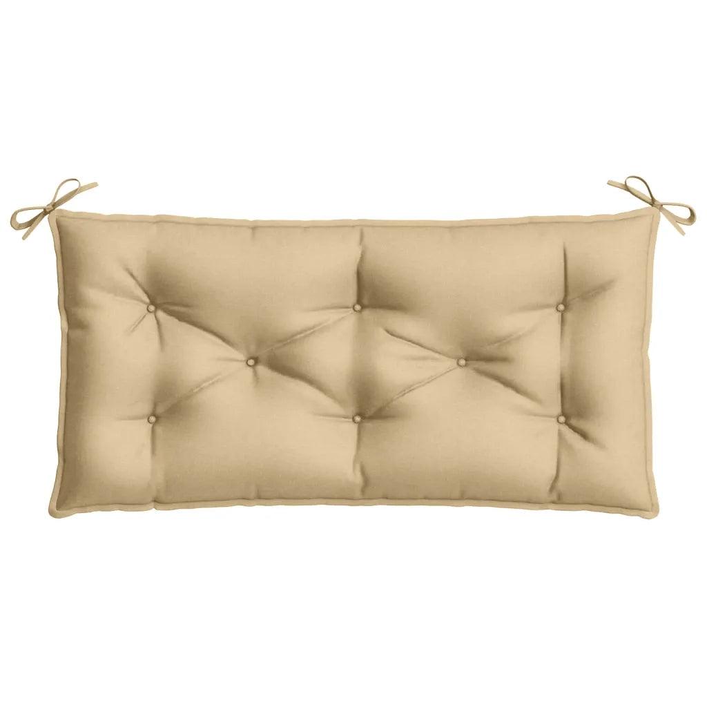 Cuscini Panca Giardino 2 pz-Set di 2 Cuscini per panchina da esterno Beige M¨¦lange 100x50x7cm Tessuto