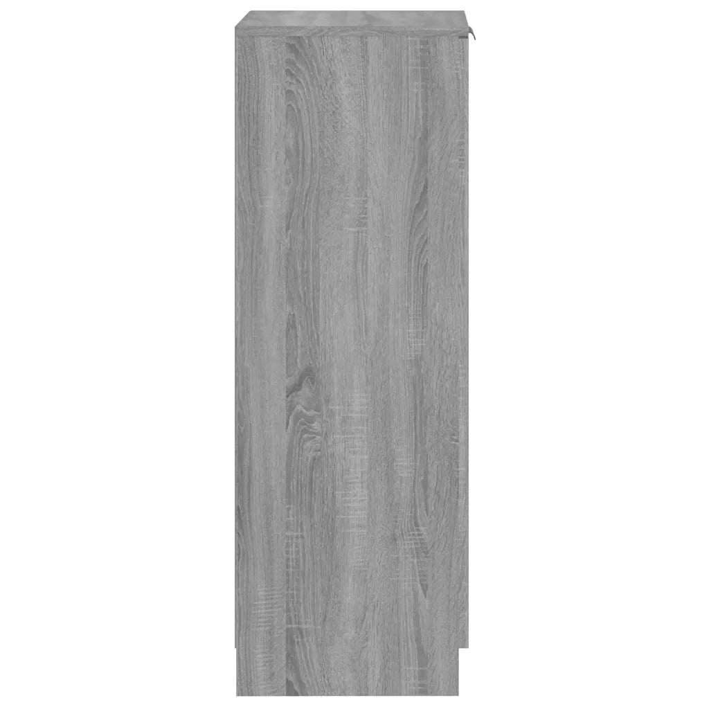 Scarpiera-Scaffale per scarpe Grigio Sonoma 30x35x100 cm in Legno Multistrato