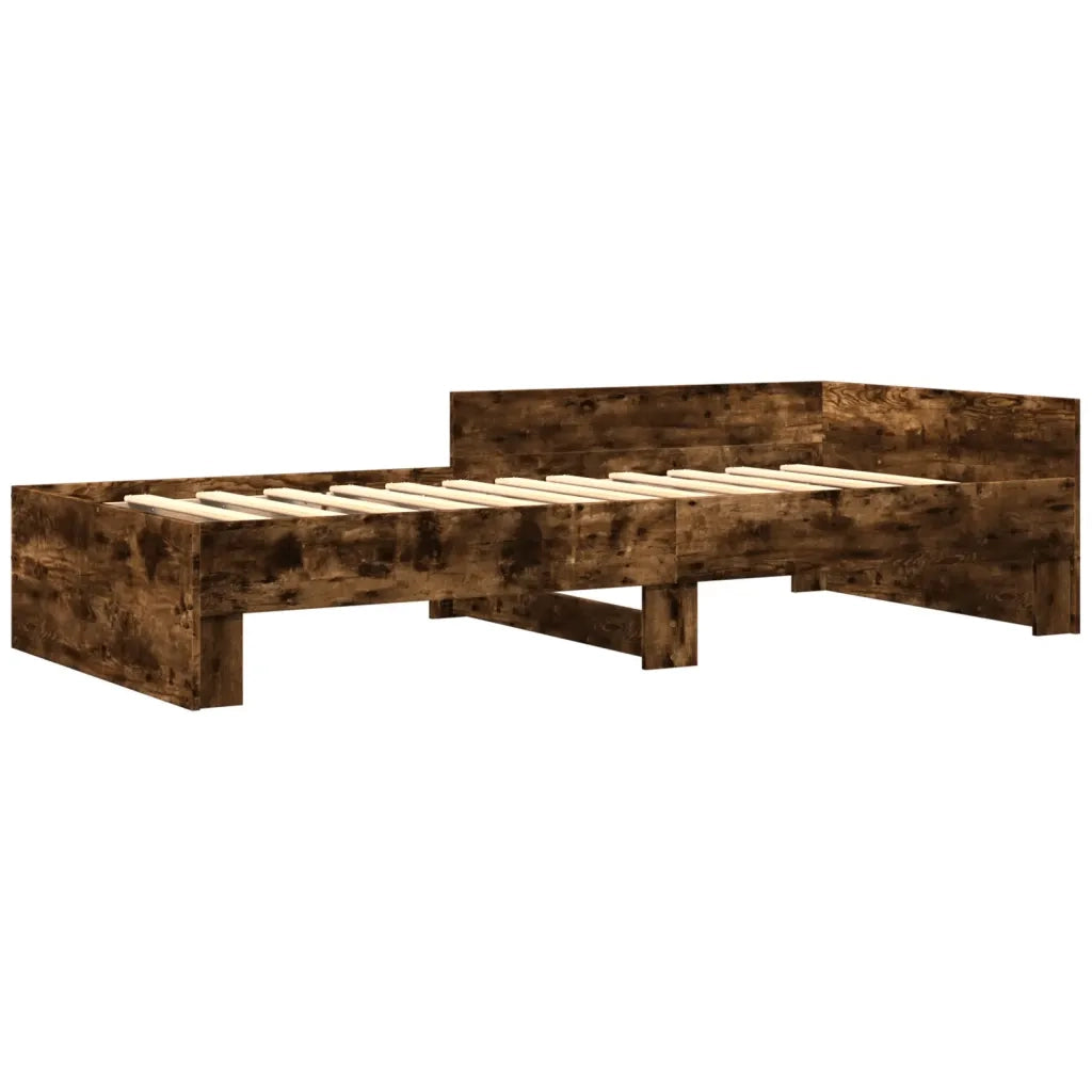 Giroletto senza Materasso Rovere Fumo 90x200 cm in Truciolato 849583