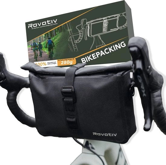 Stivatore per Bicicletta da Viaggio [3 Litri] 100% Impermeabile - Stivatore per Gravel Bike, Bicicletta da Corsa e MTB - Stivatore per Bicicletta con Cinturino per Spalla