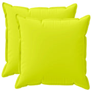 Federa 2 pcs HOUTEN Verde brillante. 60 x 60 cm Poliestere 920795