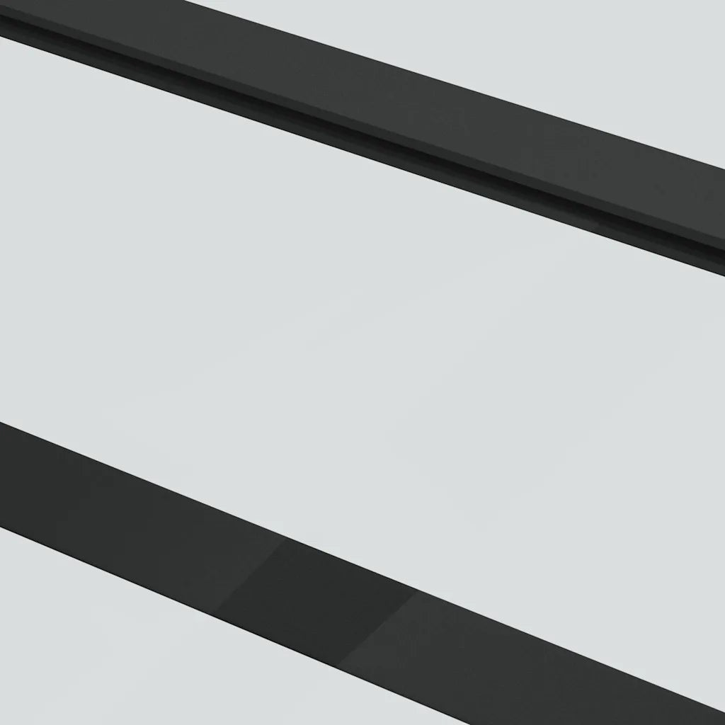 Porta Scorrevole con Ferramenta Nera 76x205 cm in Vetro ESG 3375927