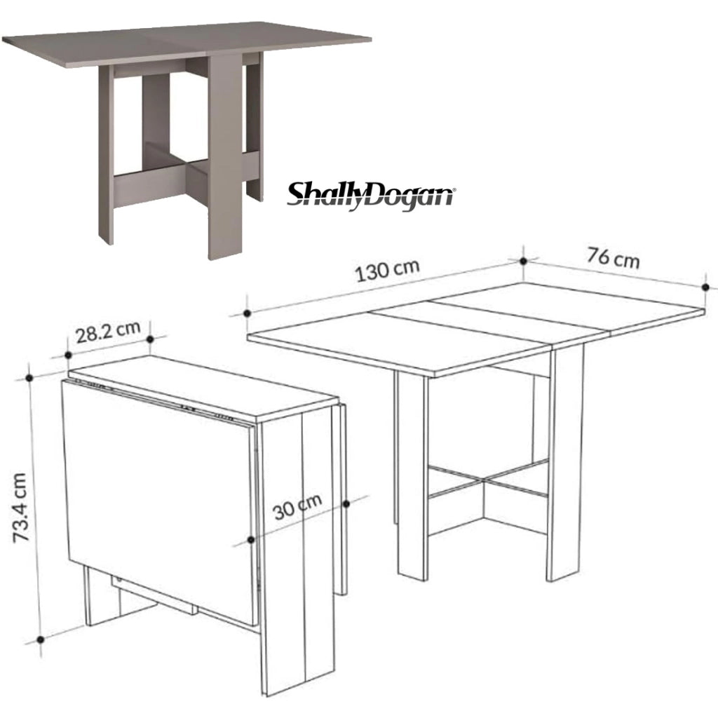 Tavolo consolle allungabile Artemio 30-130x76 cm Salvaspazio Legno Colore Sabbia