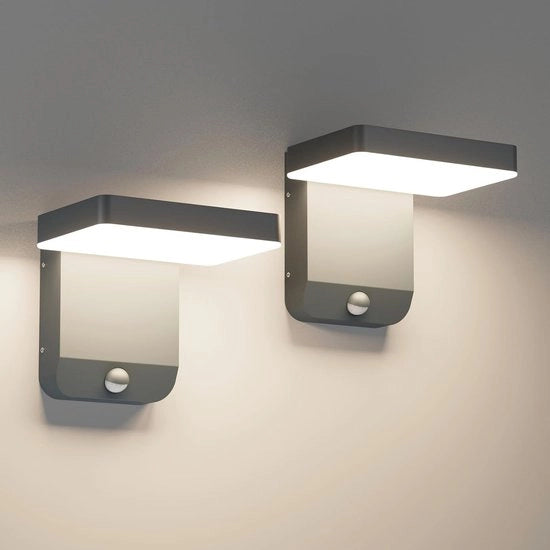 Lampada da Esterno con Sensore di Movimento e Illuminazione a LED - IP65 Resistente all'Acqua, Installazione Facile