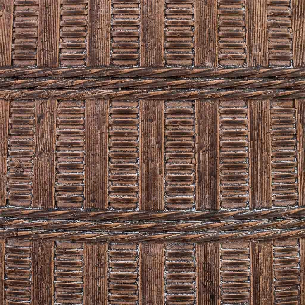 Vaso fibra di vetro marrone rossastro 36x36x36 cm