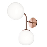 Applique Maytoni Erich MOD221 rame sfere bianche 2 luci