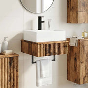 Lavabo da Parete Legno antico 40 x 41 x 39 cm