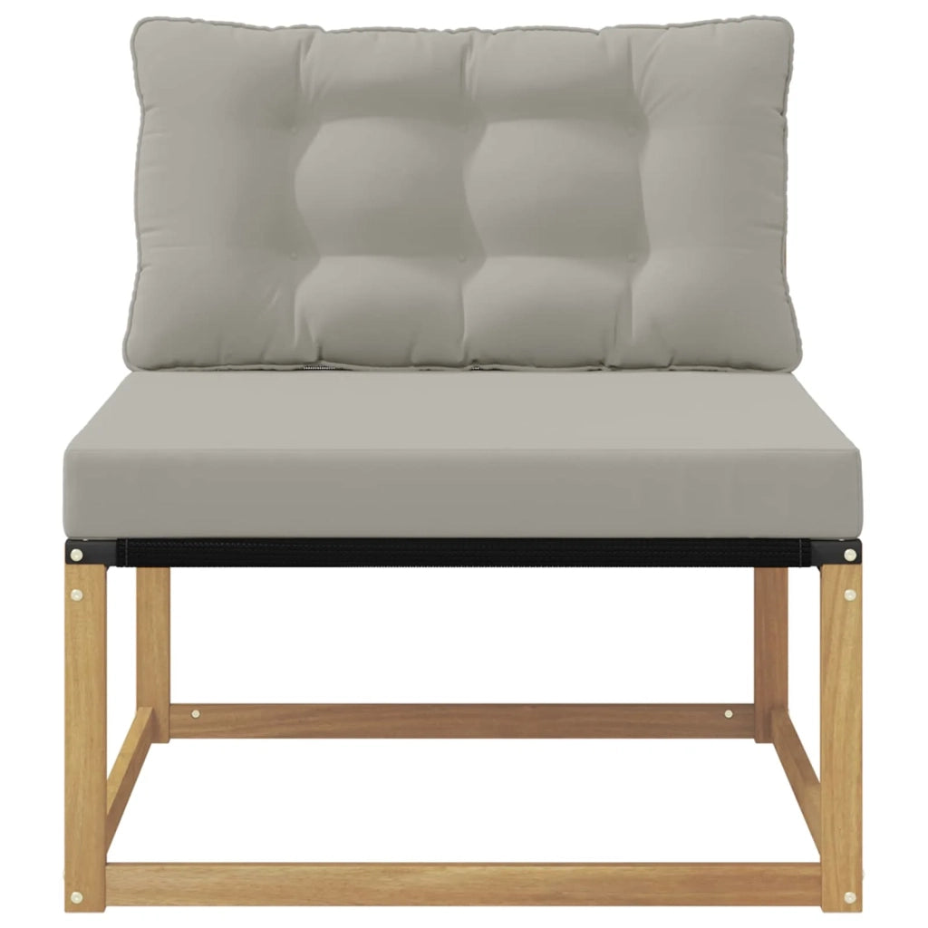 Divano centrale per esterno Bianco 79 x 83 x 73 cm acciaio 901638