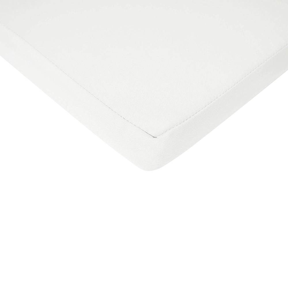 Set di 2 Cuscini in Tessuto bianco sporco Cuscino per schienale in poliestere beige chiaro Design moderno Cuscino per esterni