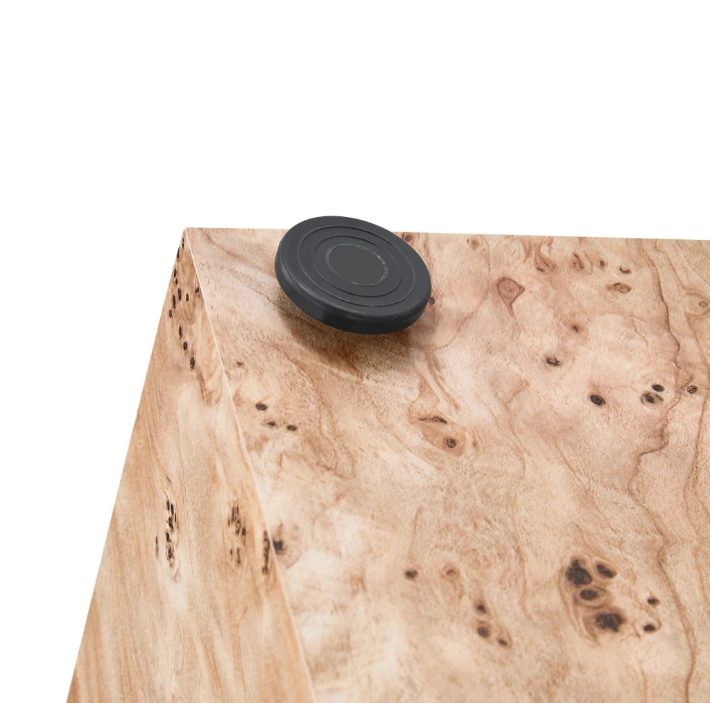 Tavolino da caffè minimalista in MDF; versatile; superficie liscia; naturale