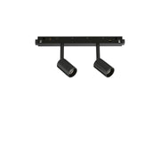 Sistema Lineare Ego Spot Double 2 Luci Led Nero