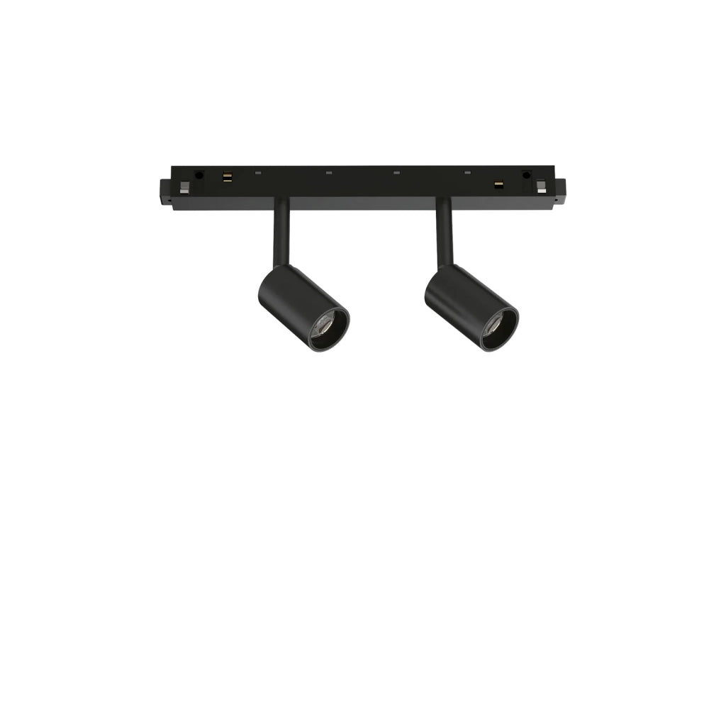 Sistema Lineare Ego Spot Double 2 Luci Led Nero