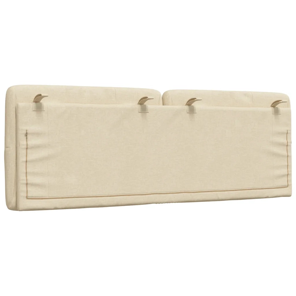 Cuscino Testiera Crema 120 cm in Tessuto