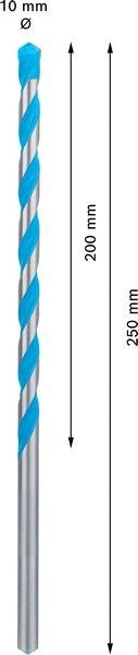 2608901485 - Punta Multimateriale CYL-9 10 x 200mm x 250mm