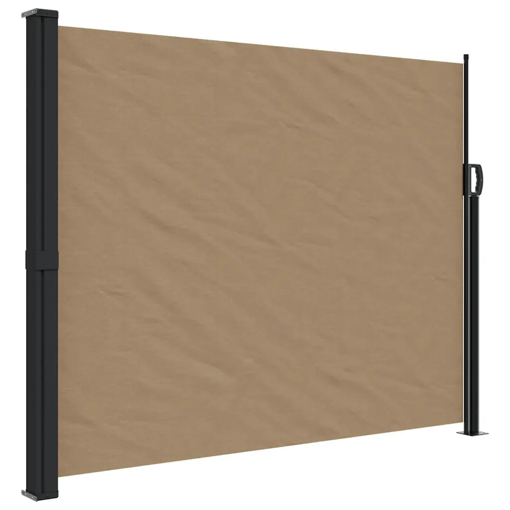 Tenda da Sole Laterale Retrattile Tortora 160x600 cm 4004529