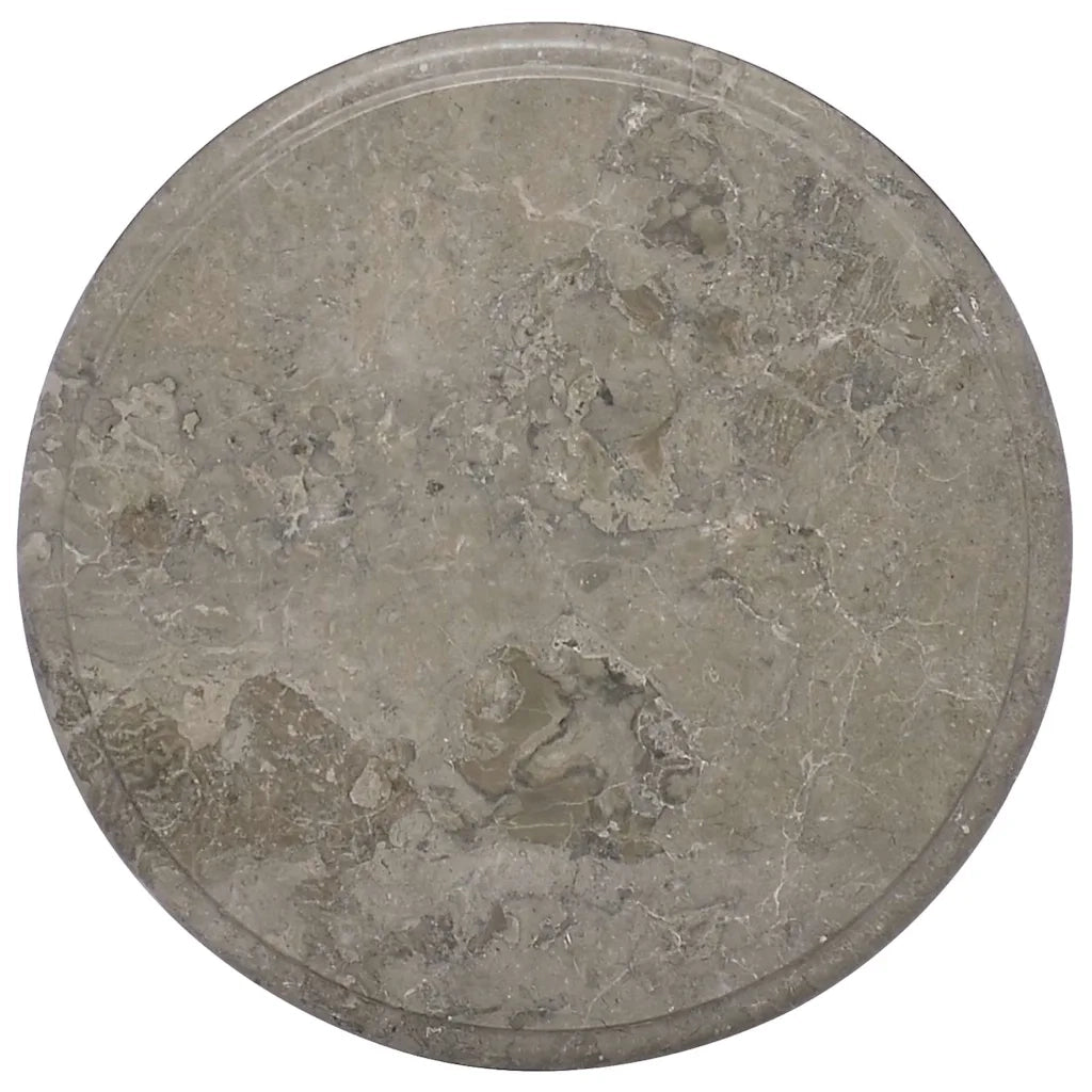 Piano per Tavolo | Superficie Tavolo | Piano Scrivania Grigio ?40x2,5 cm in Marmo