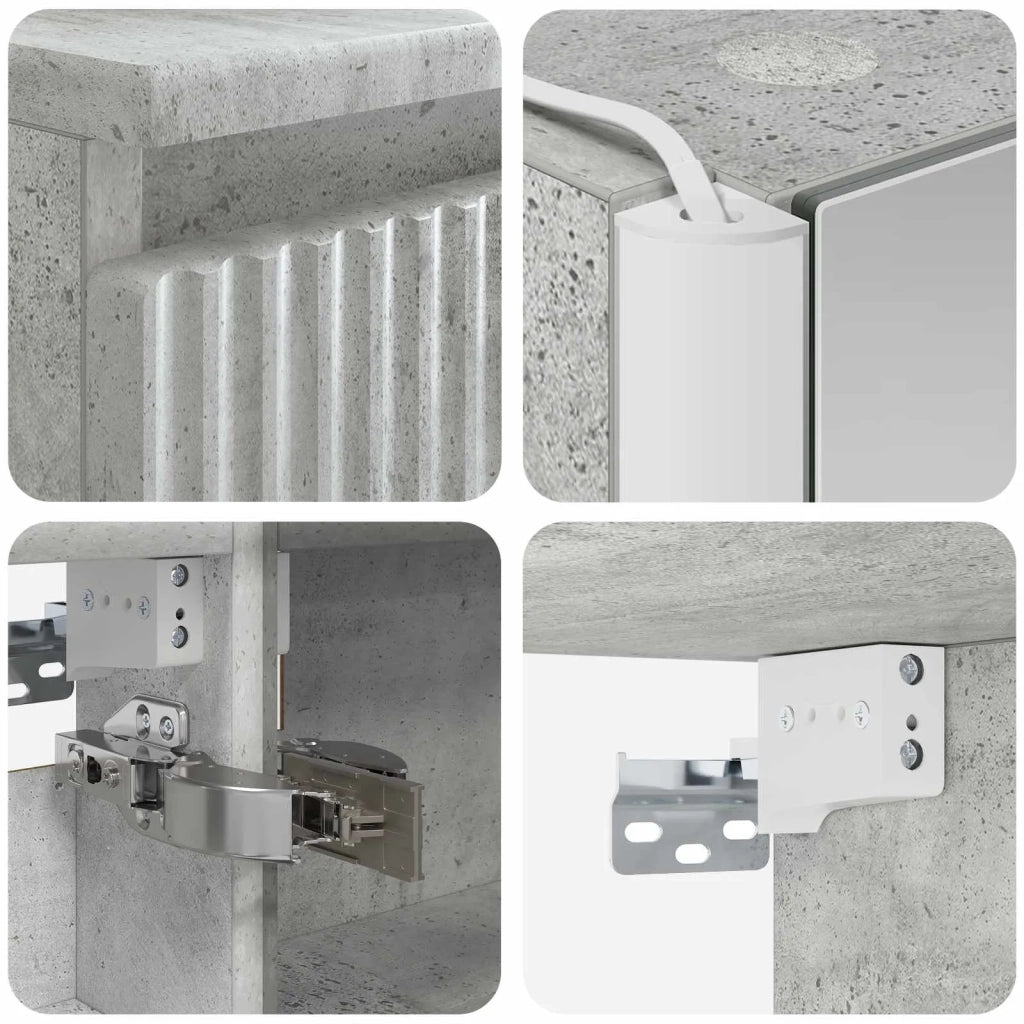 Set di mobili per il bagno 6 pcs Grigio Cemento 3407218