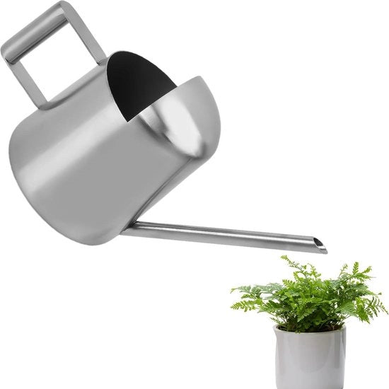 Giocatore per piante con lungo tubo - 300 ml acciaio inossidabile - giocatore per piante con collo lungo - piante da appartamento - cura del giardino