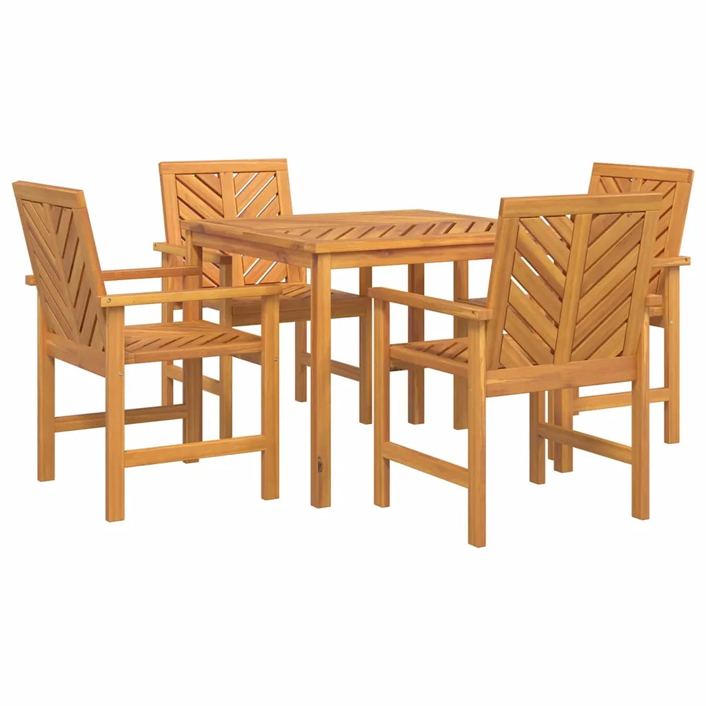 Set da Pranzo per Giardino 5 pcs Marrone 3154105
