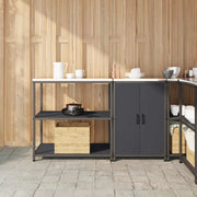 Set di Stoccaggio per Cucina con lo scaffale 2 pcs Antracite 3392661