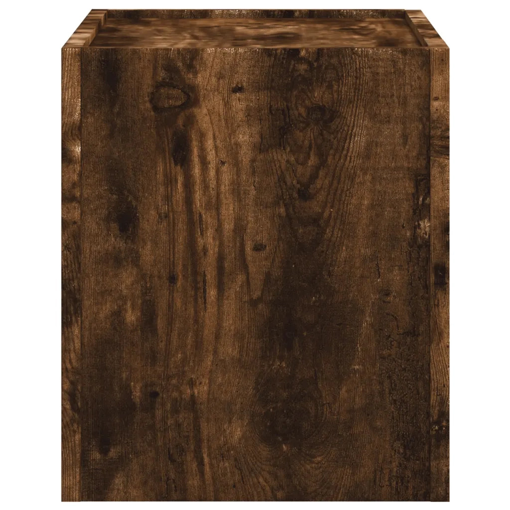 Comodino a Muro Rovere Fumo 45x30x35 cm 848333