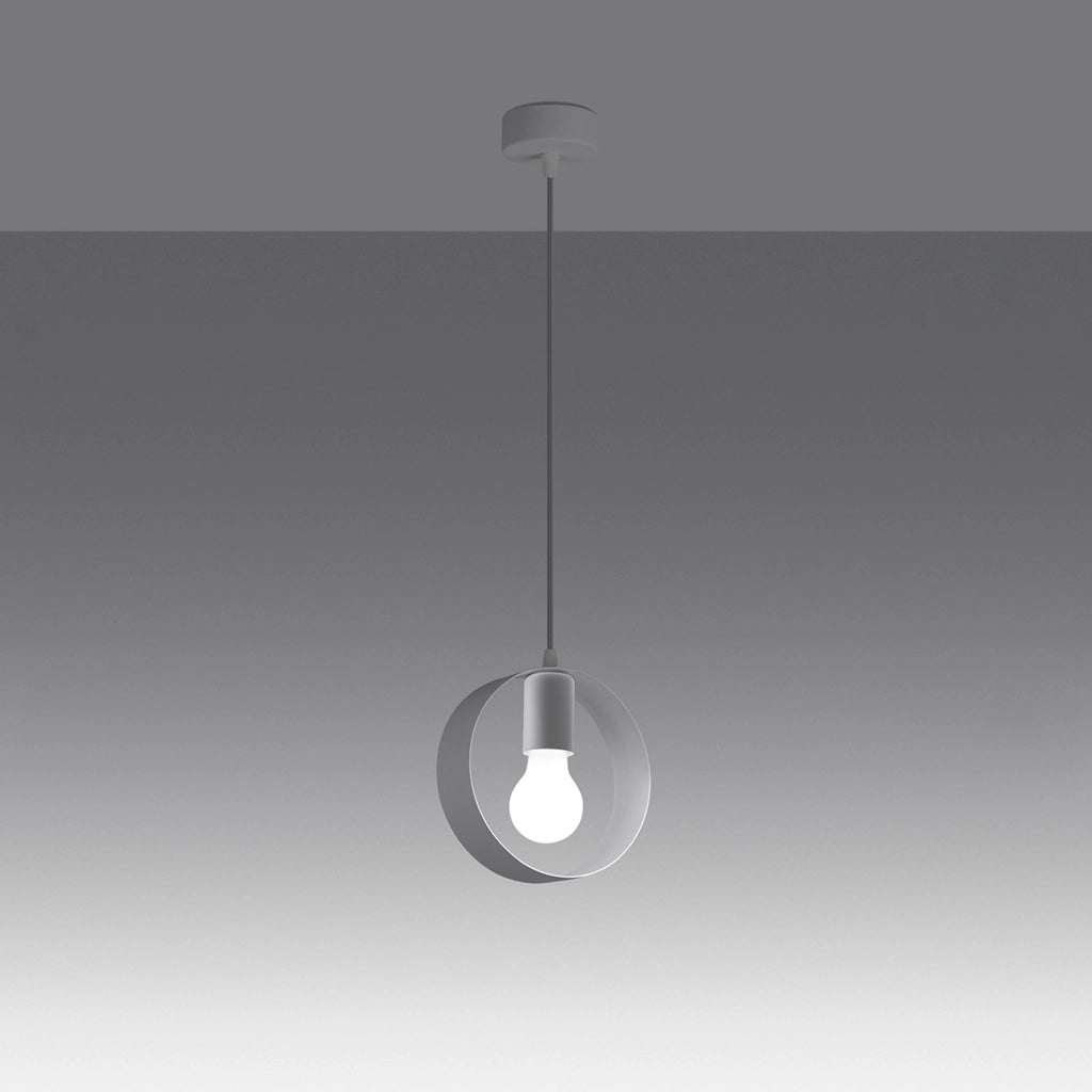Lampada a sospensione Pure Lume LOFTEN bianca metallo