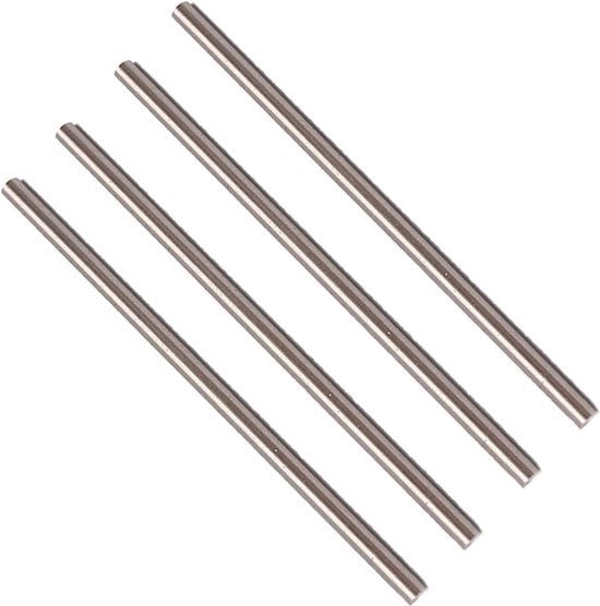 Barra HSS a 1mm in acciaio - Barra di lavorazione per tornio - Lunghezza 100mm - Asse di trasmissione per tornio - Macchina per forare cilindri - Pin cilindrica per hobby - 20 pezzi.