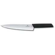 Victorinox 6.9013.22B Swiss Modern Coltello per affettare 22 cm in acciaio inossidabile manico in polipropilene colore Nero