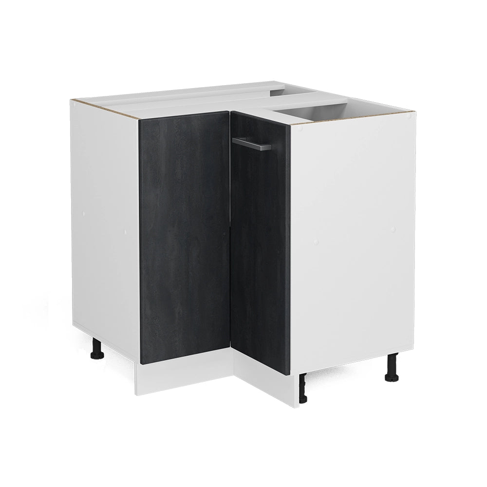 Vicco Frontale cucina Calcestruzzo nero 59.2 x 71.3 cm frontale del mobile per mobile base ad angolo