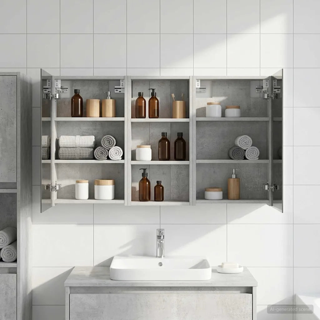 Set di Armadi da Bagno con porta 3 pcs 110 x 10,5 x 60,5 cm 3403715