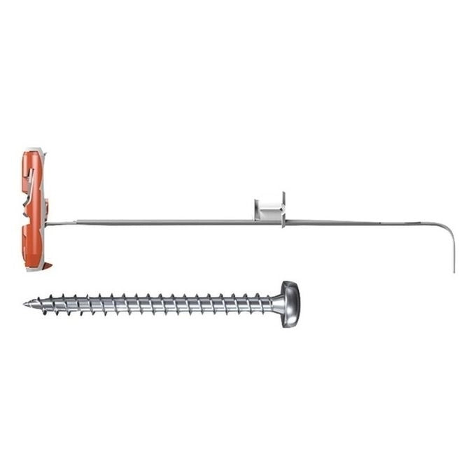 Fischer DUOTEC 10 S PH 25 pz Kit di gancio a vite e tasselli a muro 50 mm