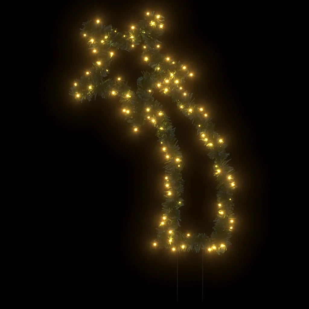 Luce Decorativa Natale con Picchetti Stella Cadente 115LED 89cm CFW3674405