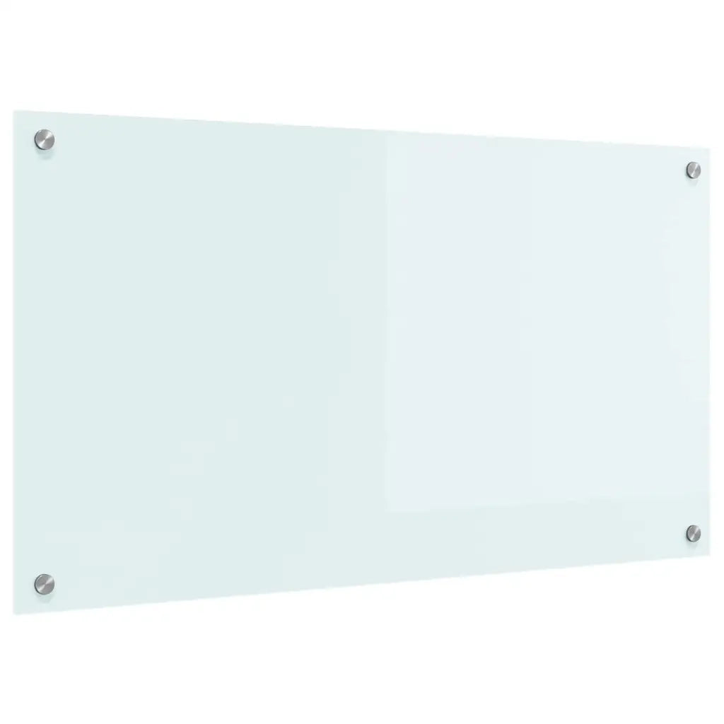 Rivestimento da Cucina-Paraschizzi per Cucina Bianco 90 x 50 cm vetro temperato