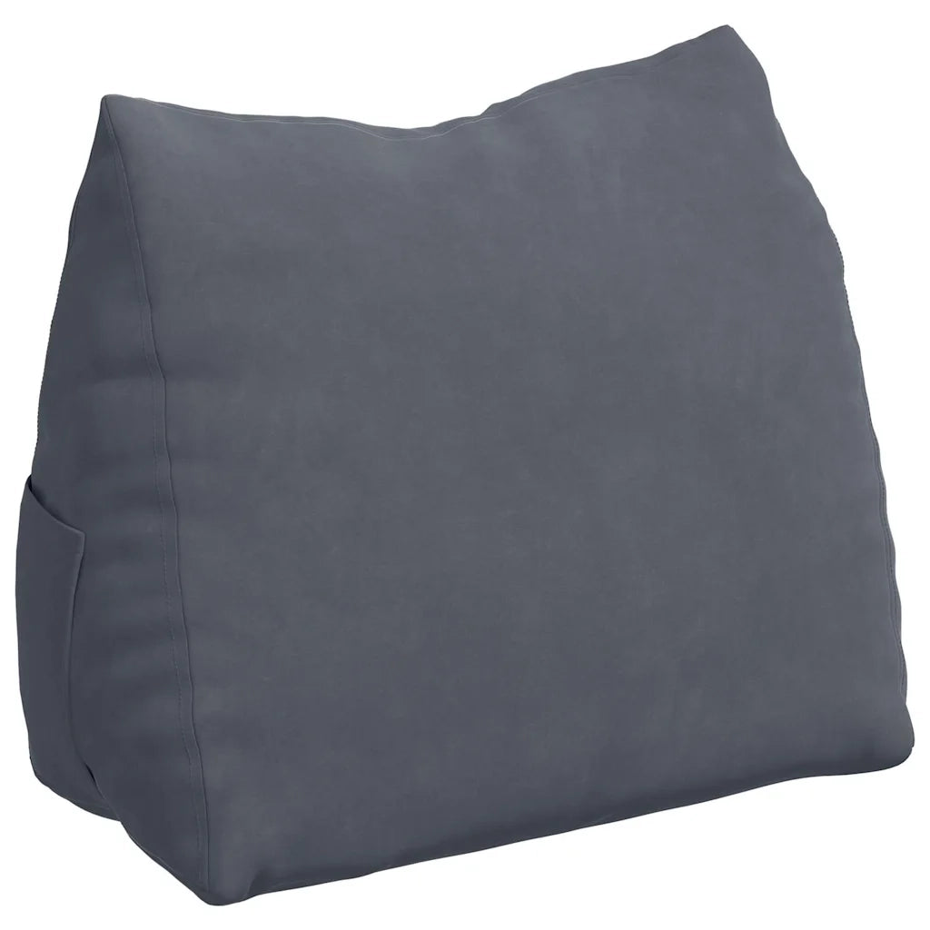 Cuscino per Schiena Grigio scuro 60 x 20 x 50 cm
