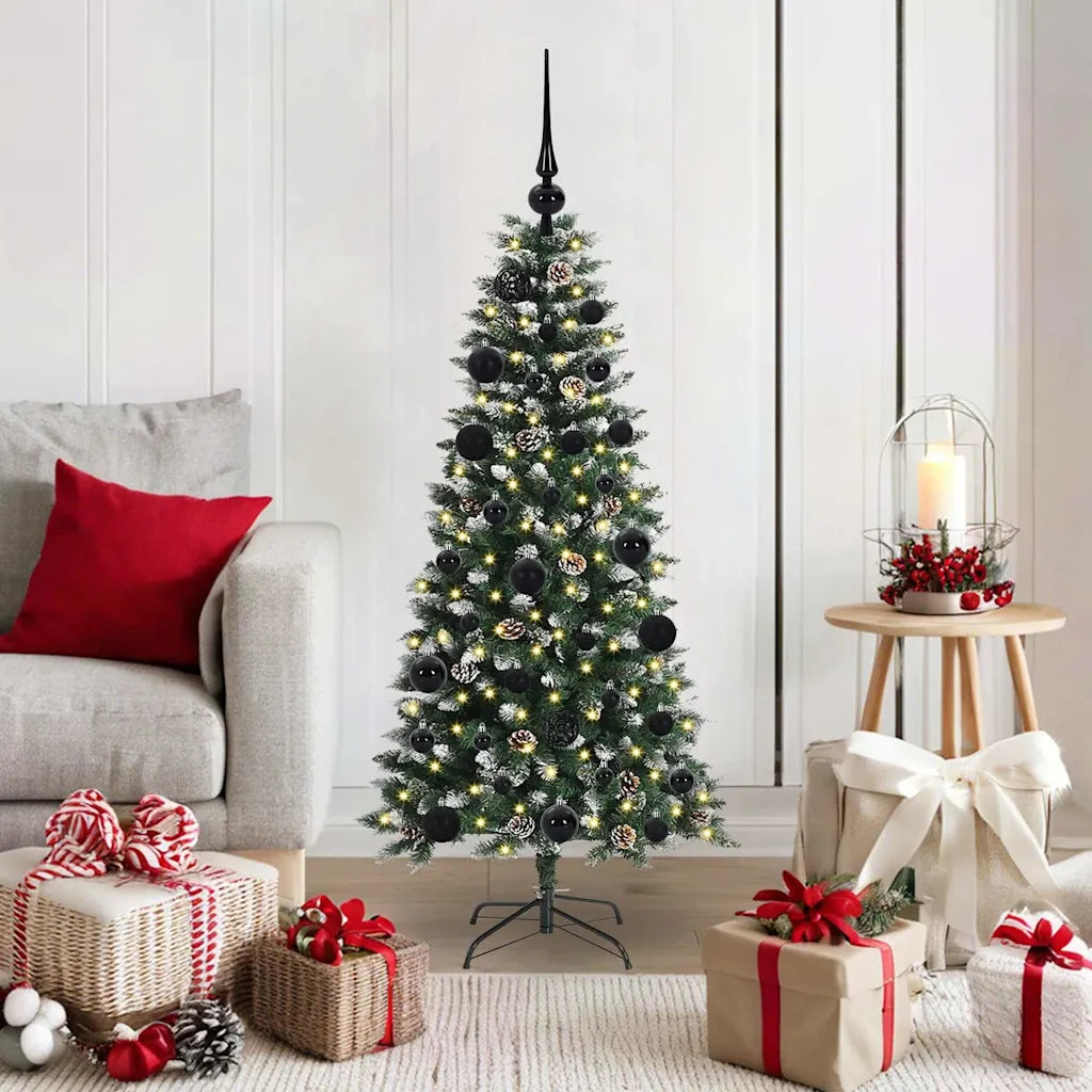 Albero di Natale artificiale con 150 LED Verde 120 cm 3395797