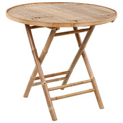Set da Pranzo da Giardino 5 pz | Set Salotto da Giardino Pieghevole con Cuscini in Bamb¨´
