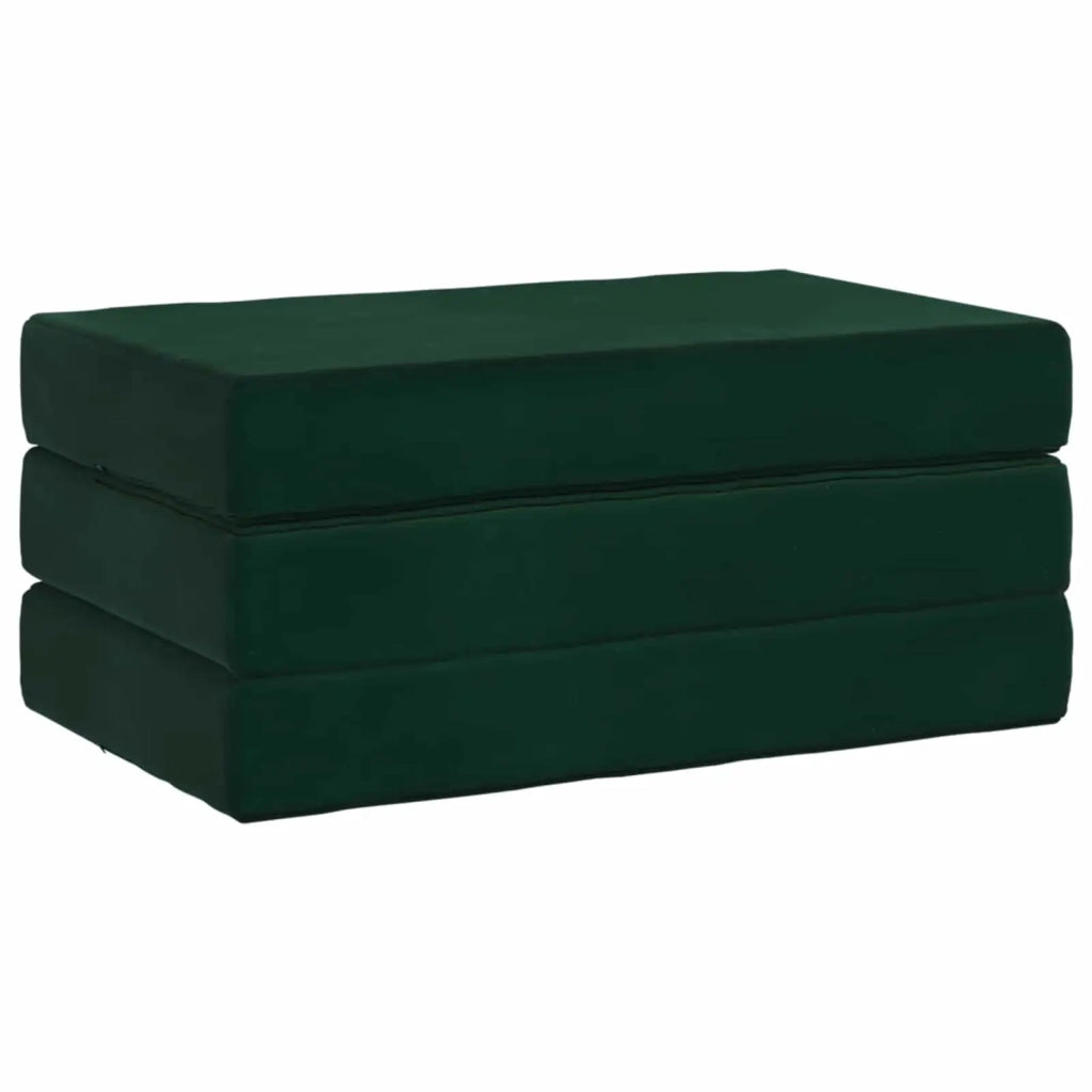Divano Letto Pieghevole 80 x 67 x 45 cm Verde Scuro 900181